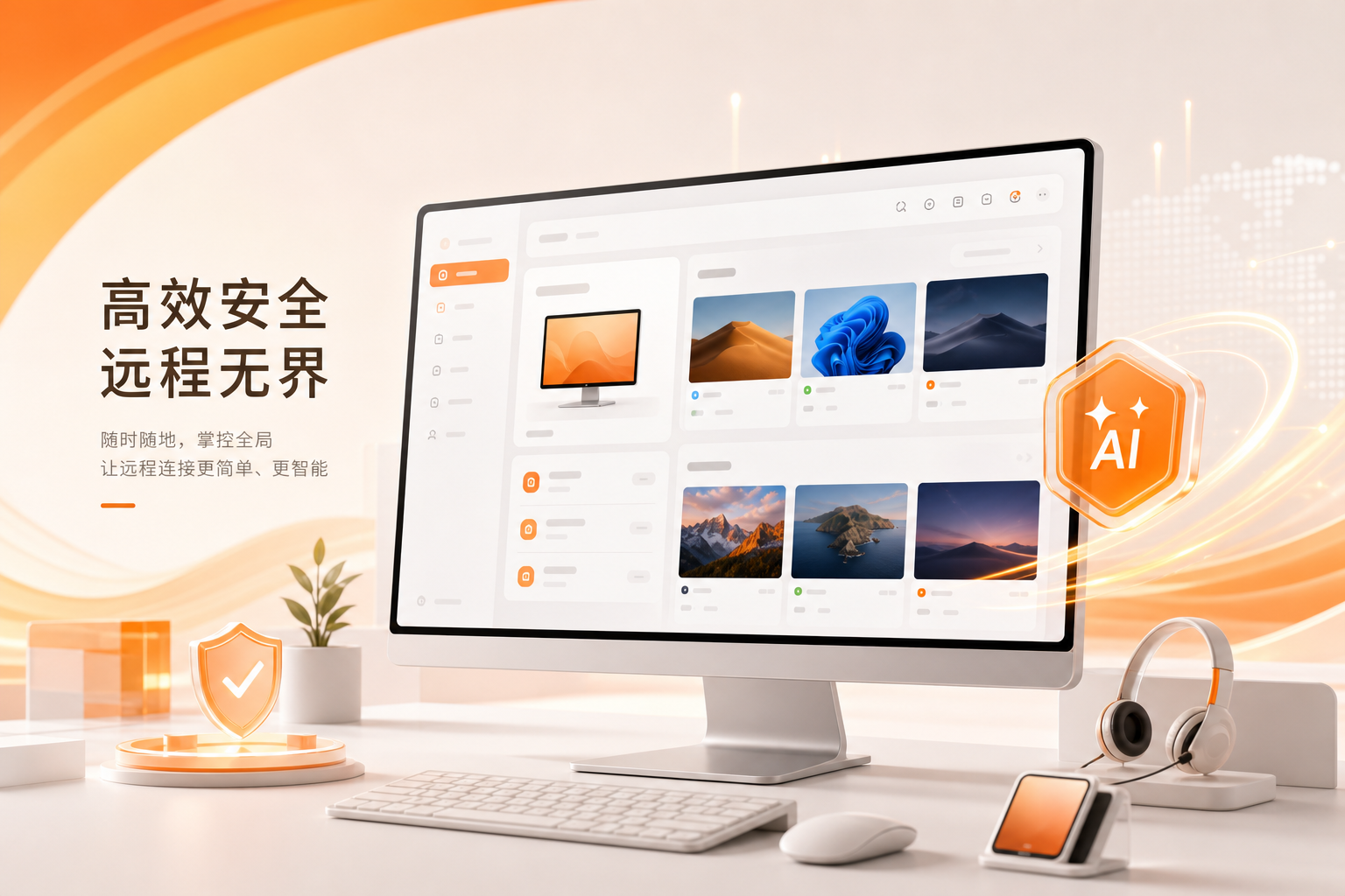 向日葵远程控制软件产品摄影展示